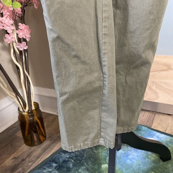 Tommy Hilfiger Straight Leg Pants Olive Army Green Women Size 6 - Picture 3 of 8